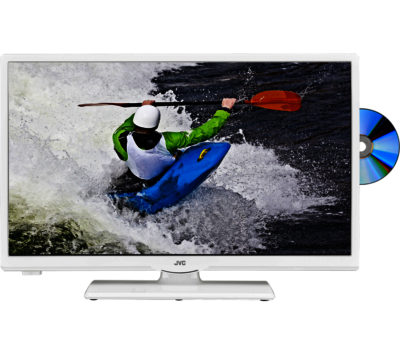 24  JVC  LT-24C656 Smart  LED TV with Built-in DVD Player - White